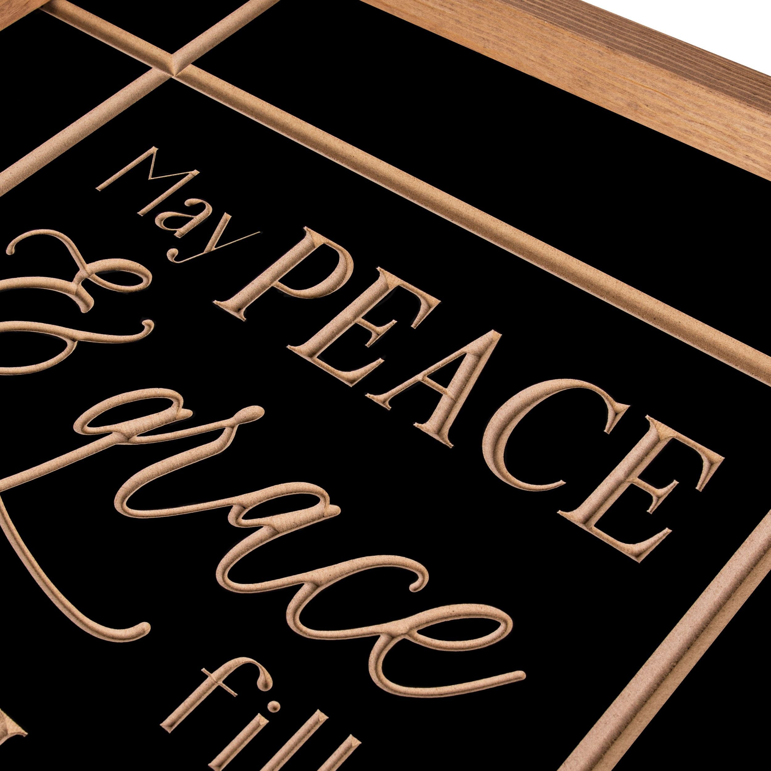 May Peace And Grace Fill This Place Framed Art
