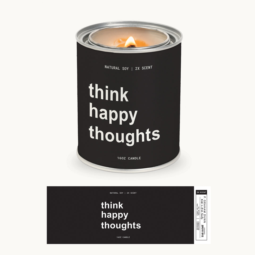 Think Happy Thoughts Candle