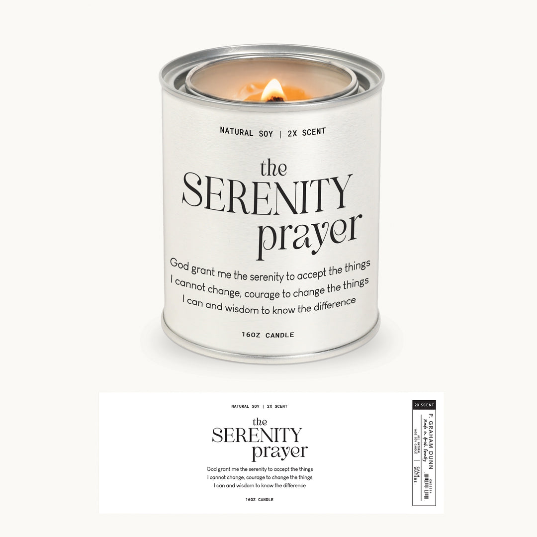 Serenity Prayer God Grant Me The Serenity Candle