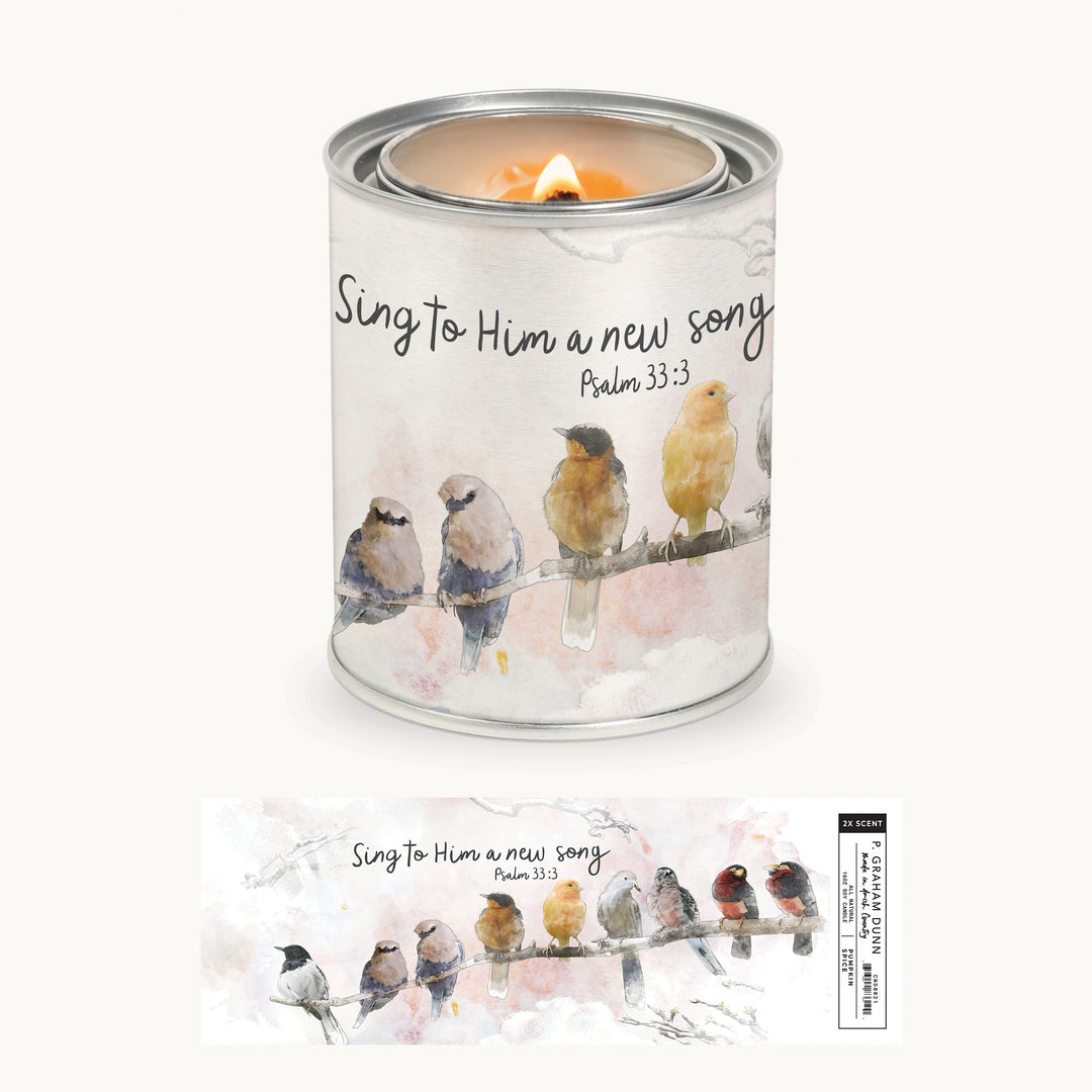 Sing To Him A New Song Candle