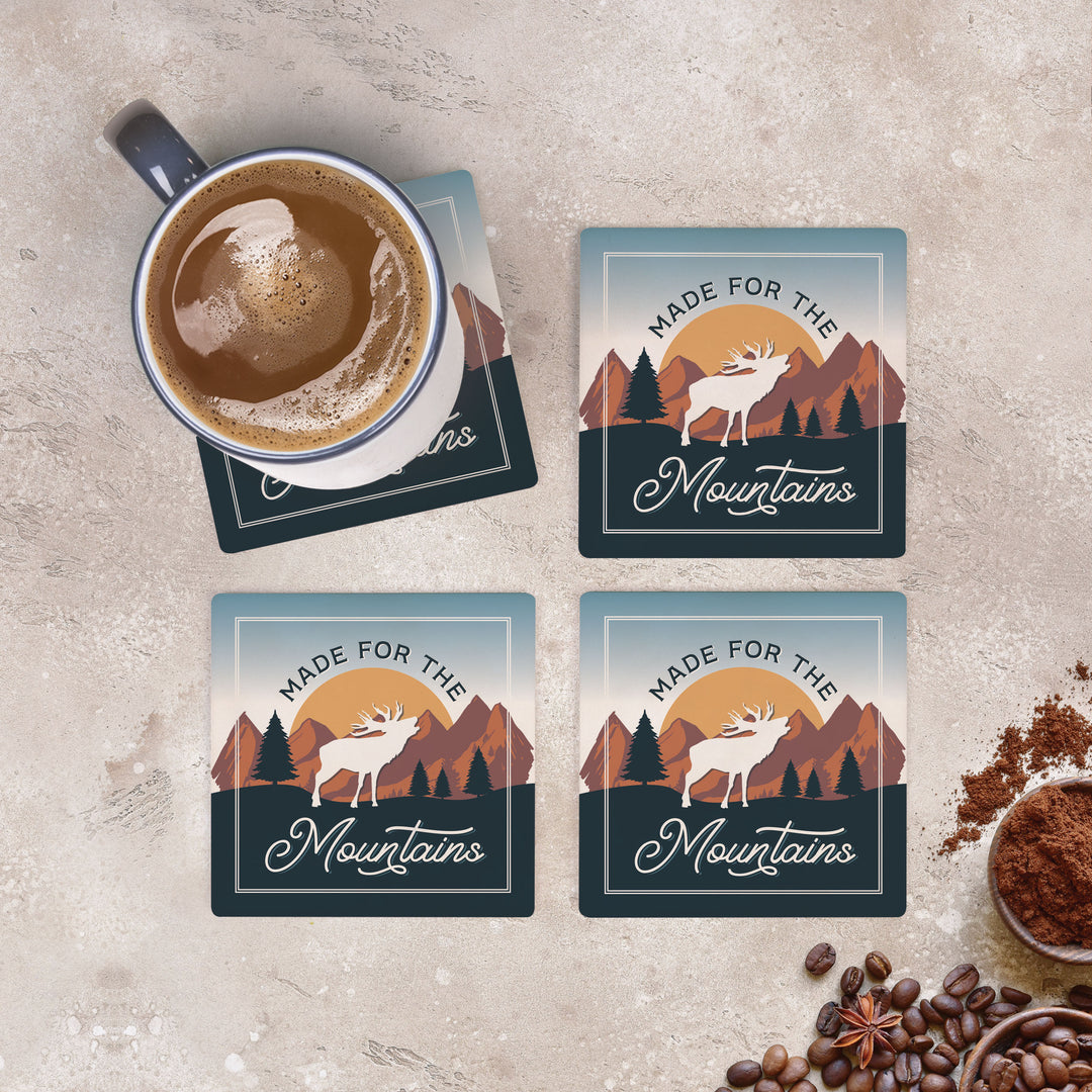 Made For The Mountains Ceramic Coaster