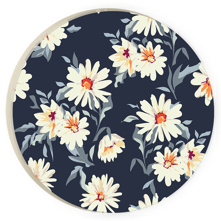 Floral Pattern Round Coaster