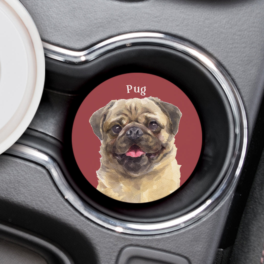 Pug Car Coaster