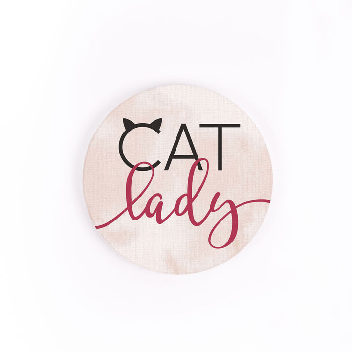 Cat Lady Car Coaster