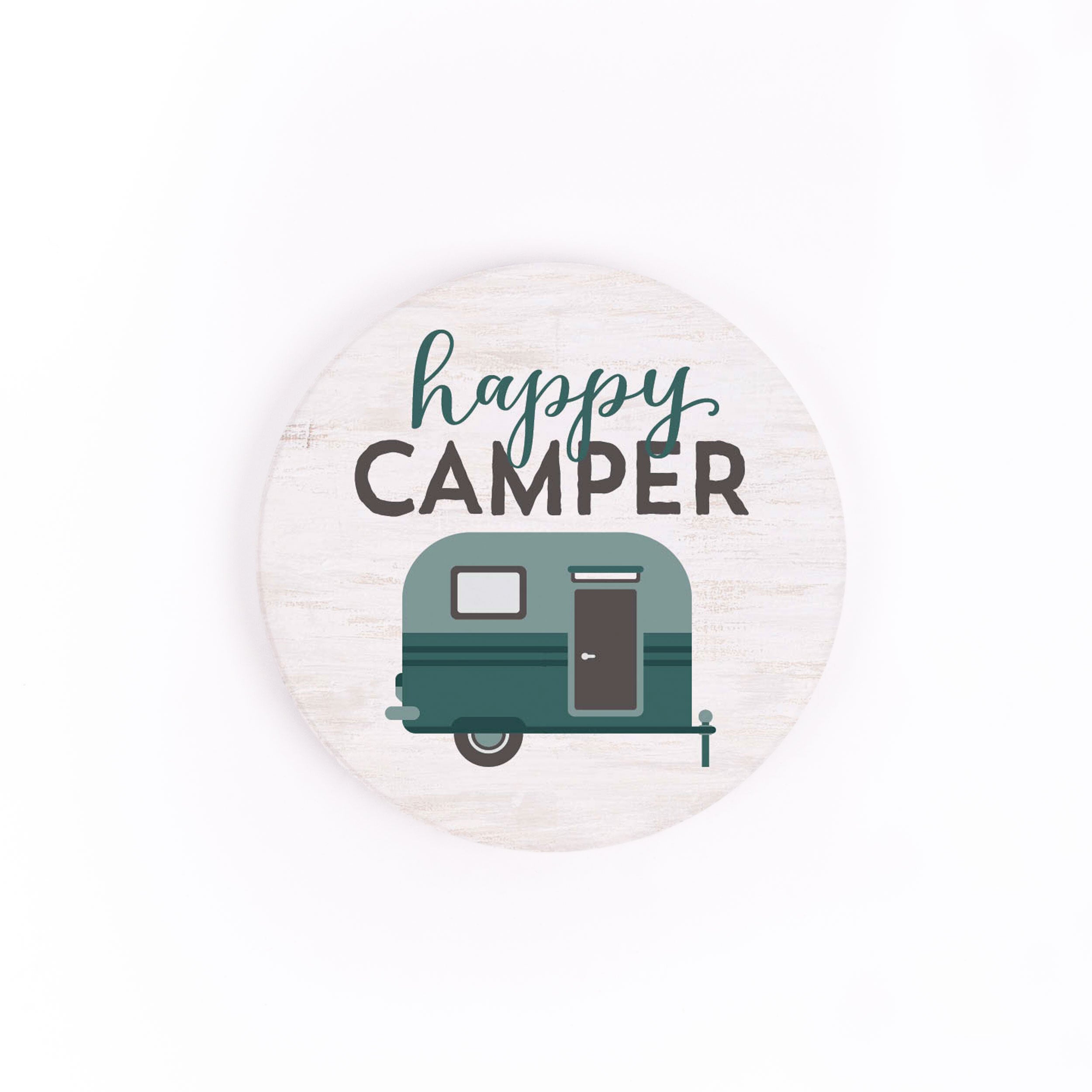 Happy Camper Car Coaster