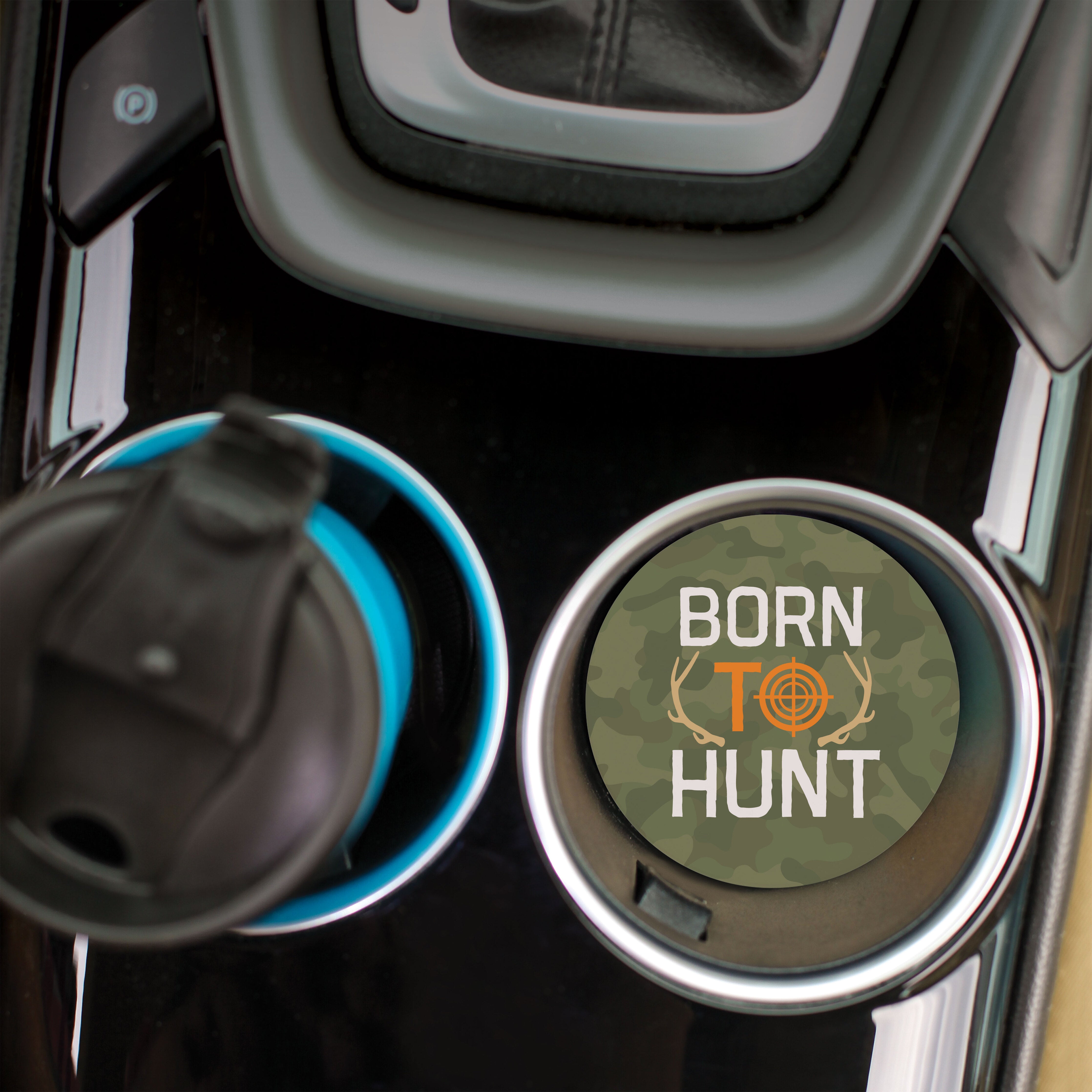 **Born To Hunt Car Coaster