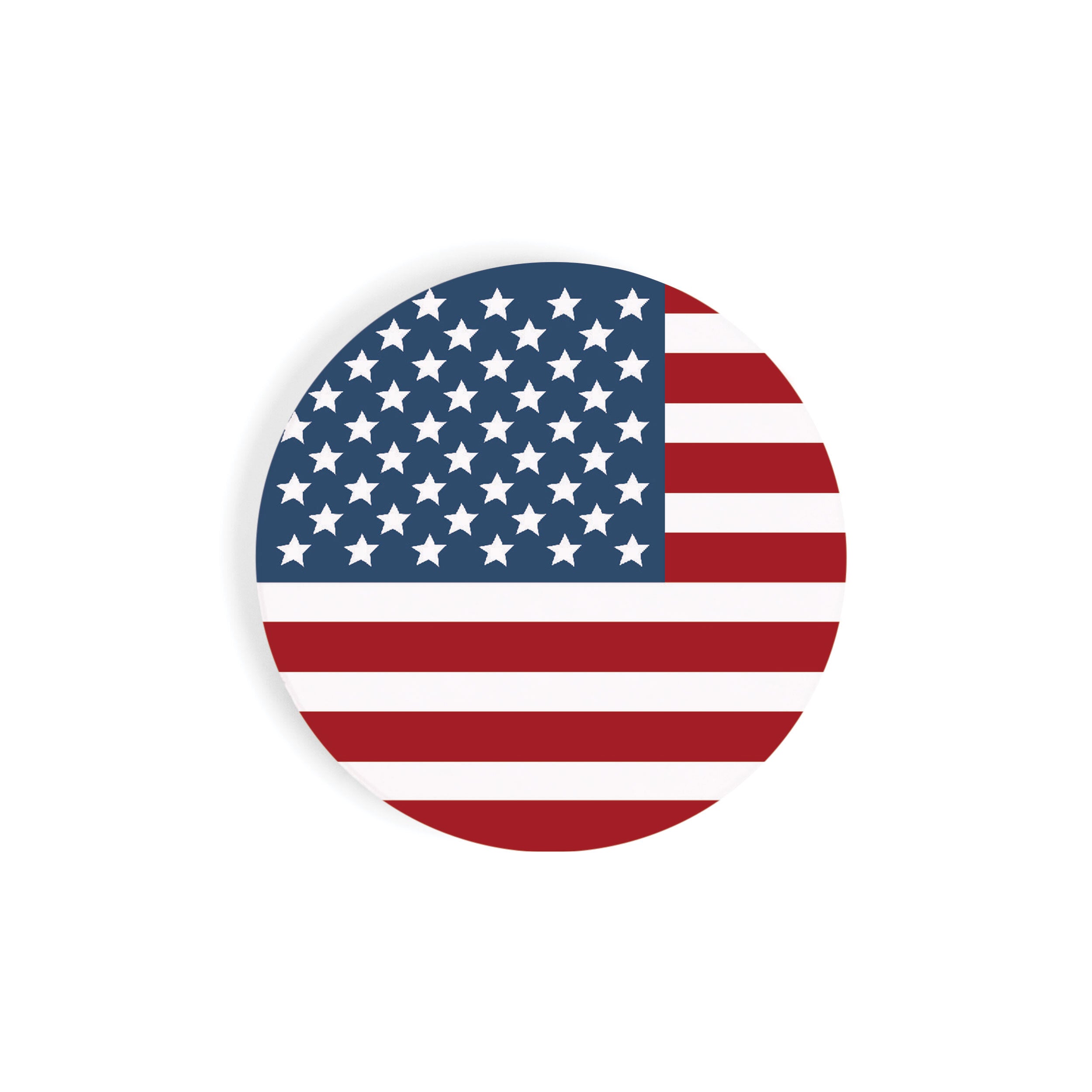 American Flag Background Car Coaster