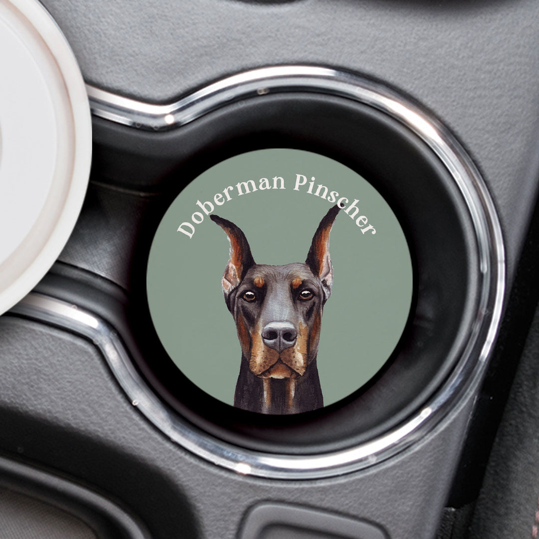 Doberman Pinscher Car Coaster Single Pack