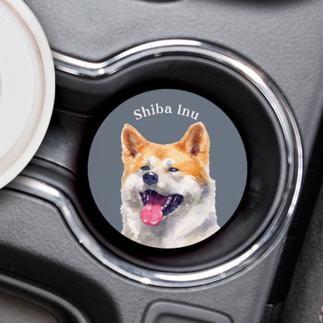 Shiba Inu Car Coaster Single Pack