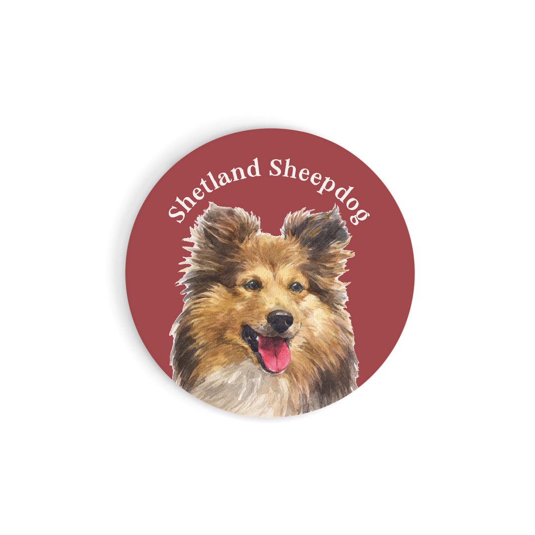Shetland Sheepdog Car Coaster Single Pack