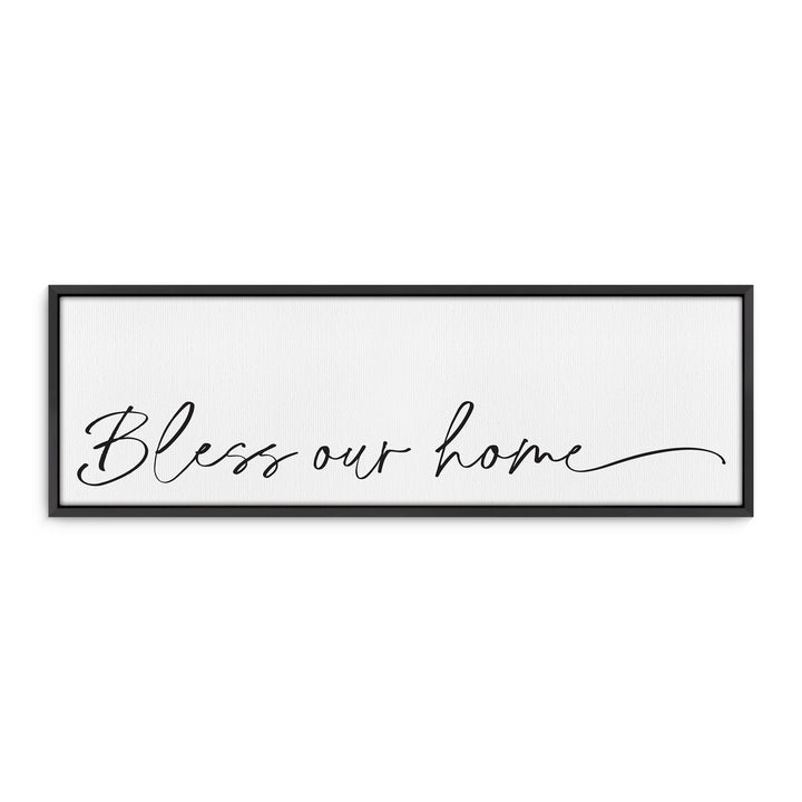 Bless Our Home Framed Canvas