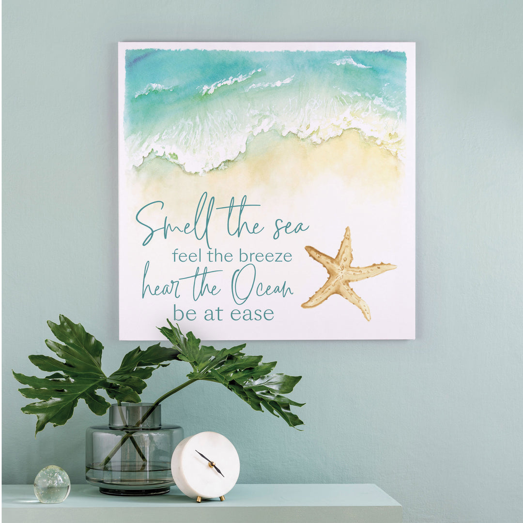 Smell The Sea Feel The Breeze Hear The Ocean Be At Ease Canvas Décor
