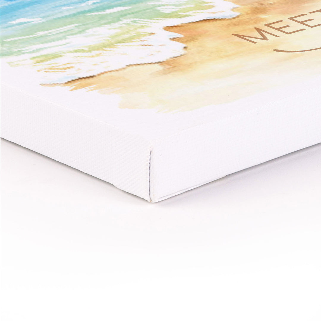 Home Is Where The Sand Meets The Shore Canvas Décor