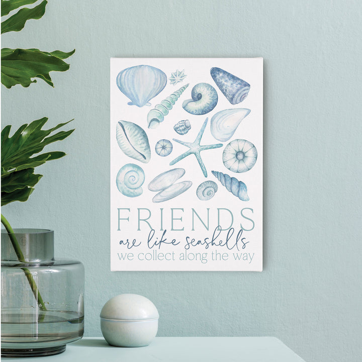 Friends Are Like Seashells We Collect Along The Way Canvas Décor