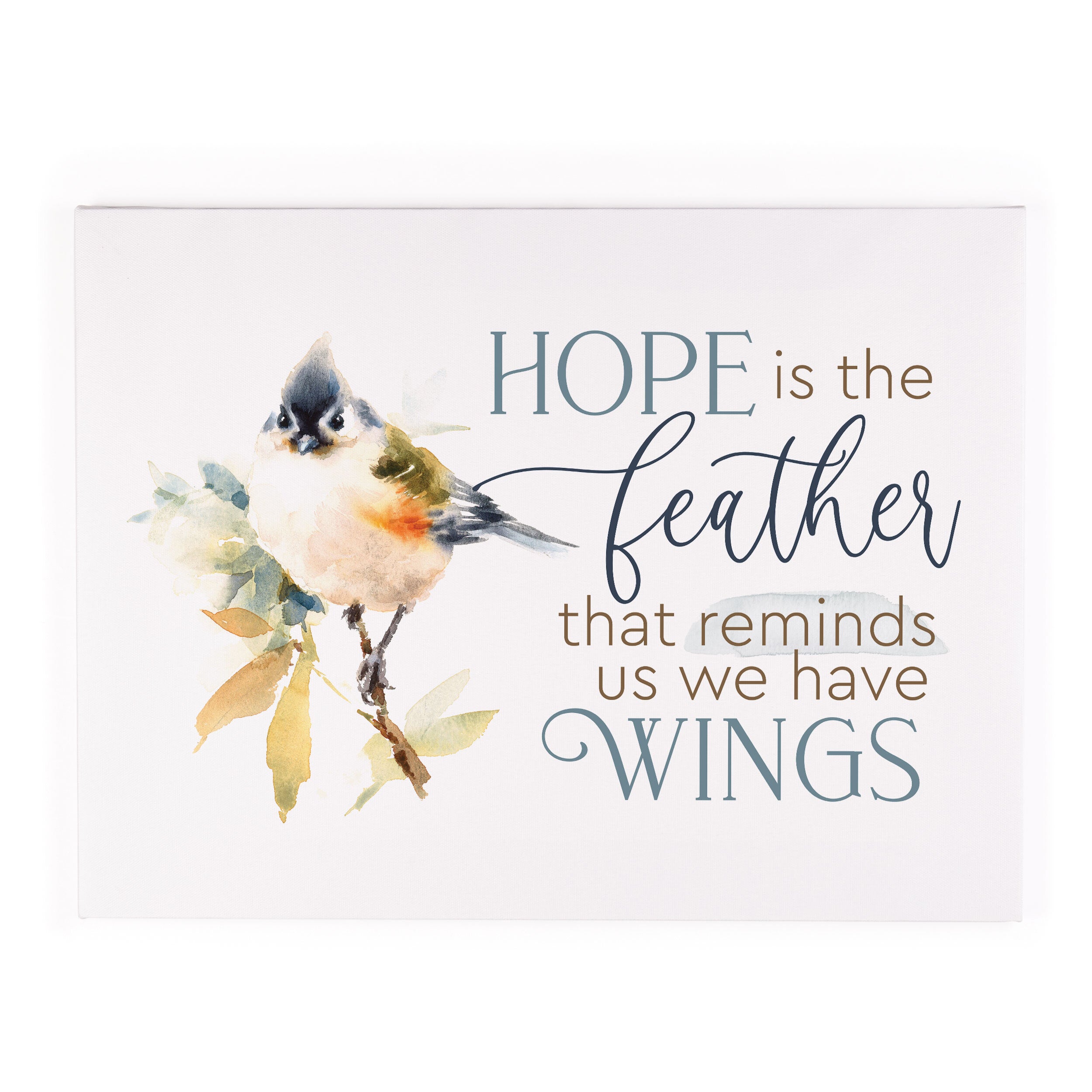Hope Is The Feather That Reminds Us We Have Wings Canvas Décor
