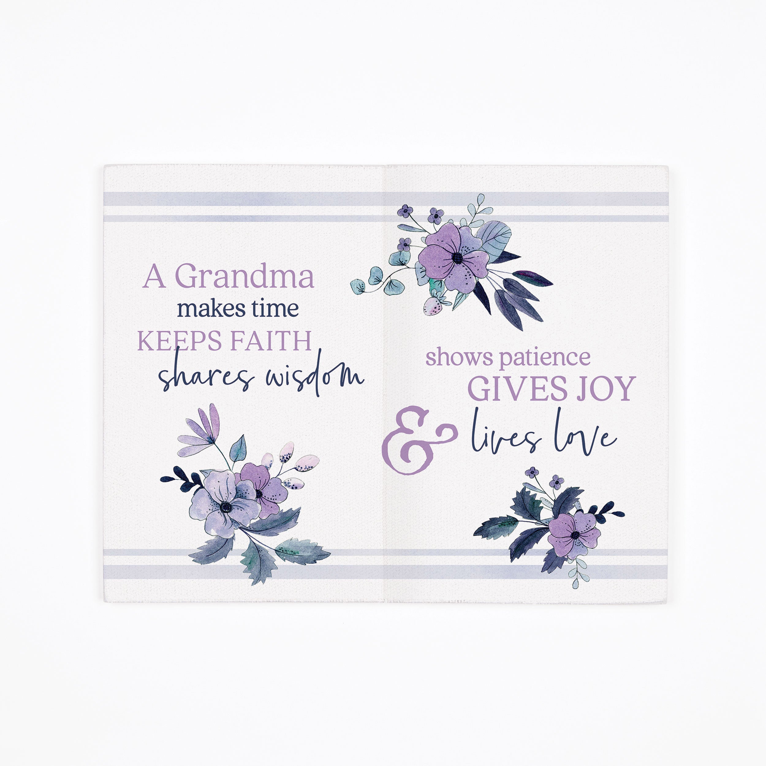 **A Grandma's Love Stays In Our Hearts Forever Wooden Keepsake Card