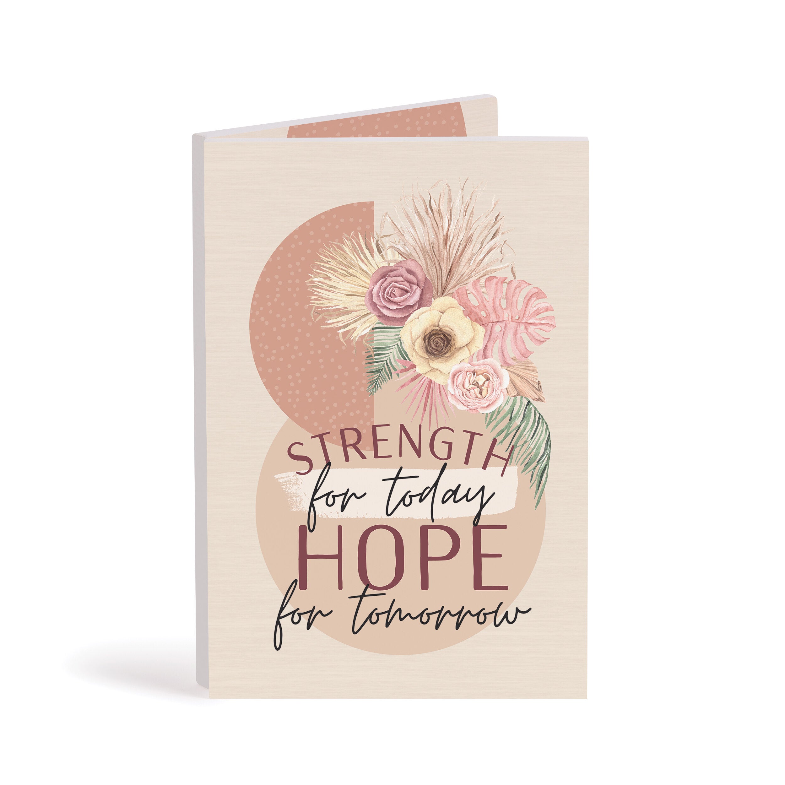 **Strength For Today Hope For Tomorrow Wooden Keepsake Card