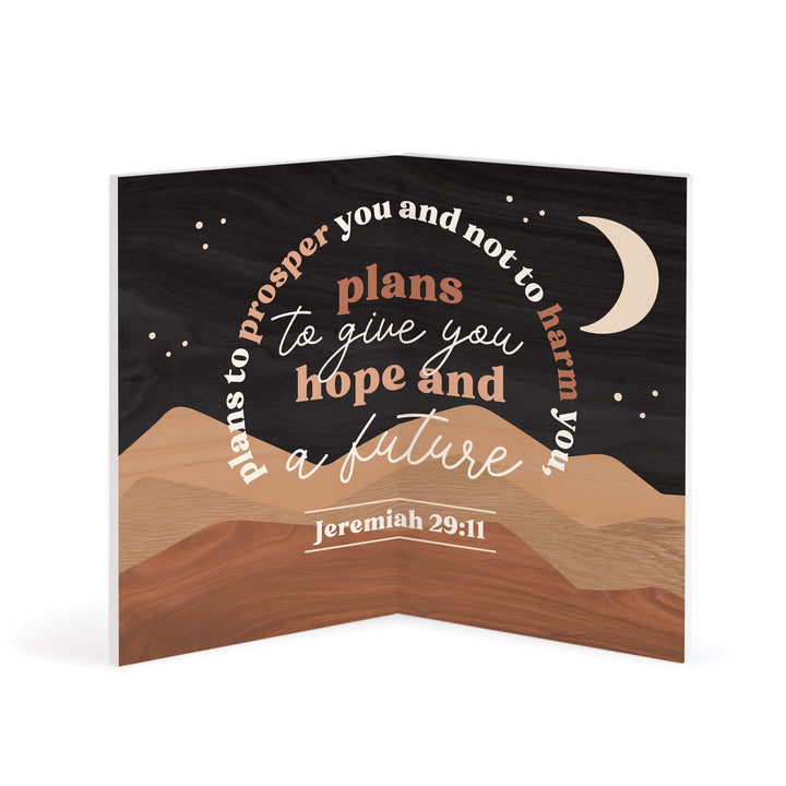 For I Know The Plans I Have For You Declares The Lord Wooden Keepsake Card