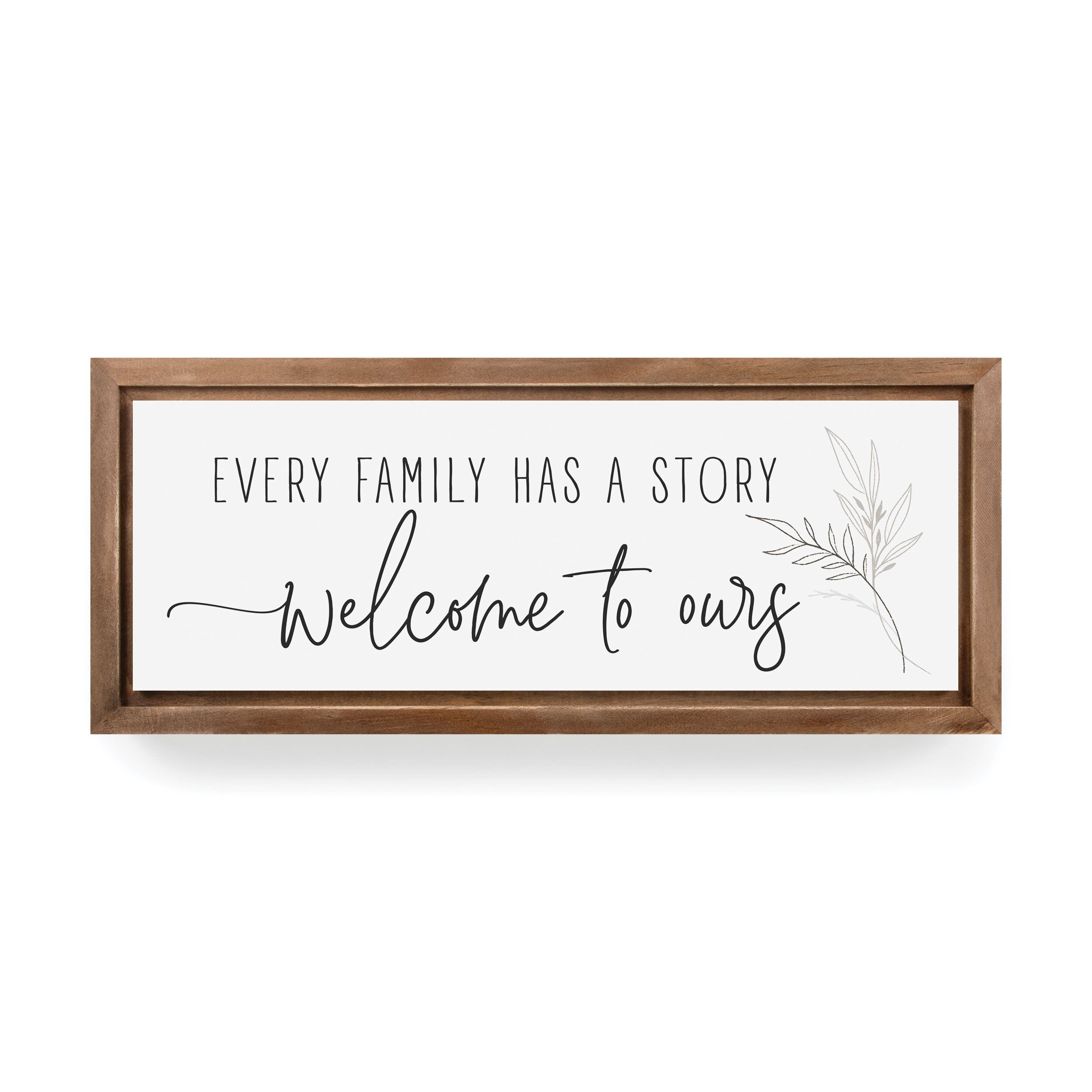Every Family Has A Story Welcome To Ours Framed Art