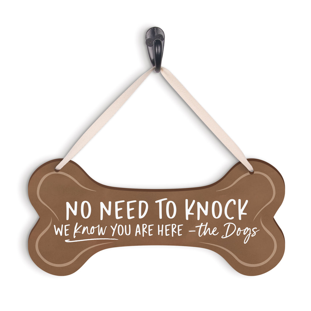 No Need To Knock We Know You Are Here String Sign