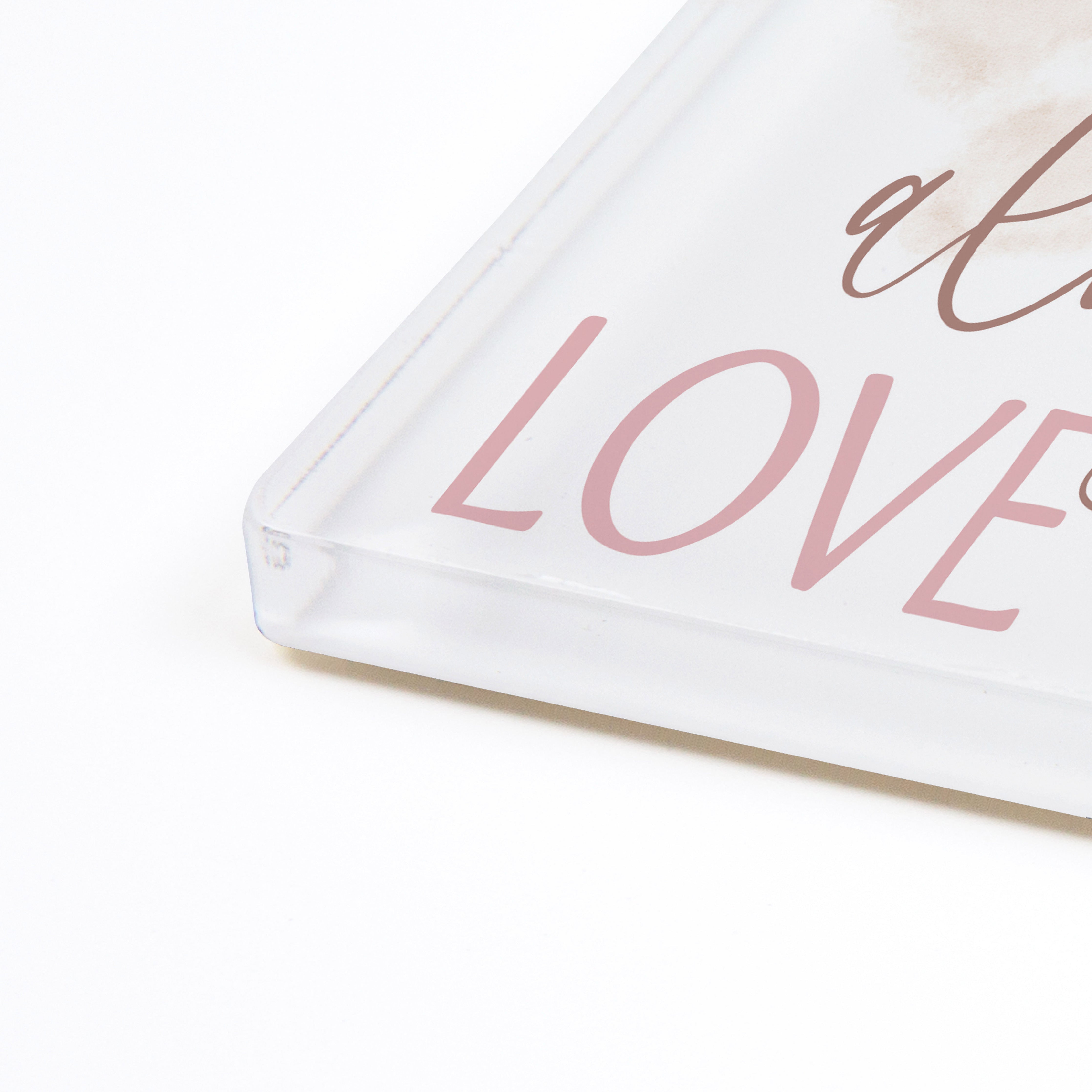 I Shell Always Love You Acrylic Square Magnet