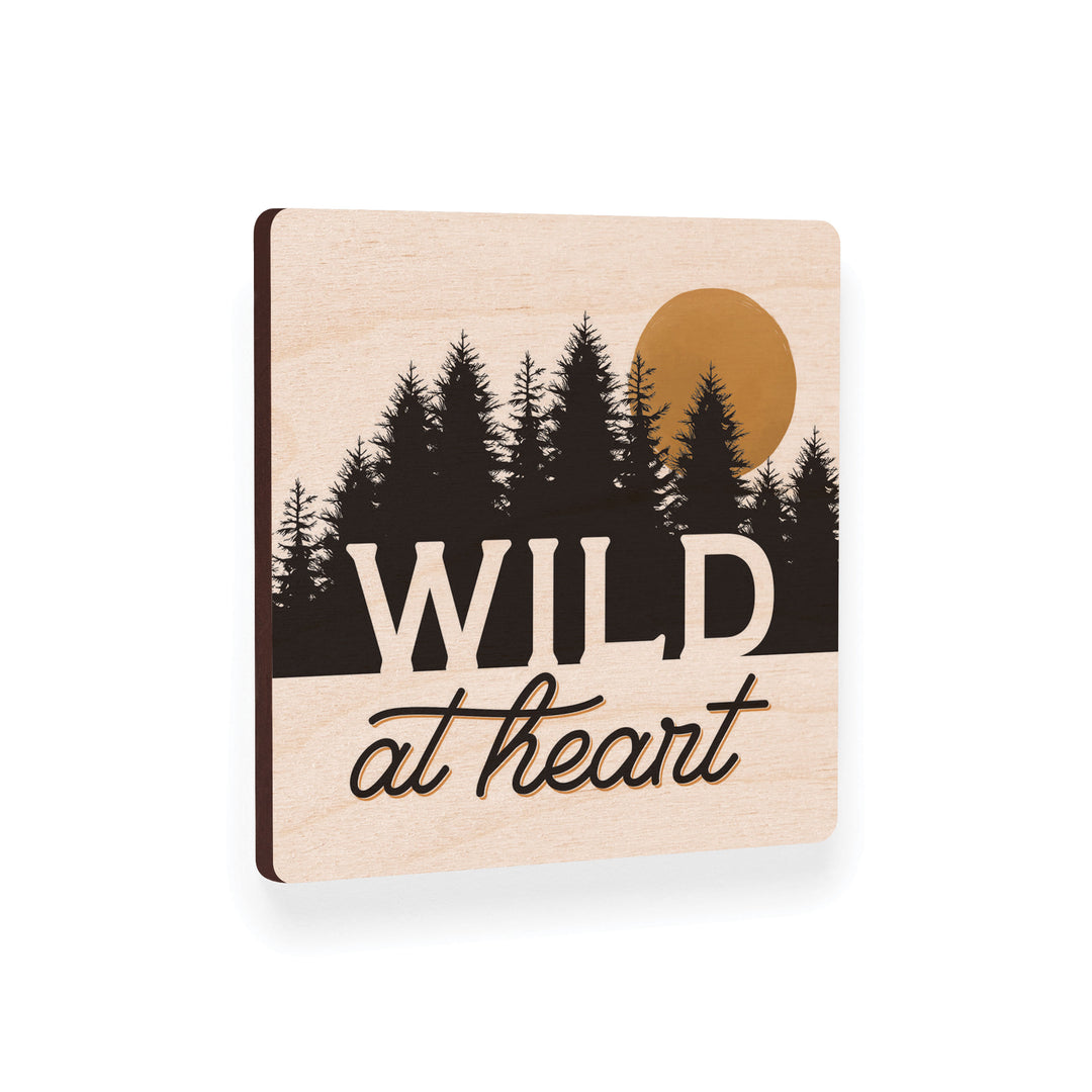 Wild at Heart Maple Veneer Magnet