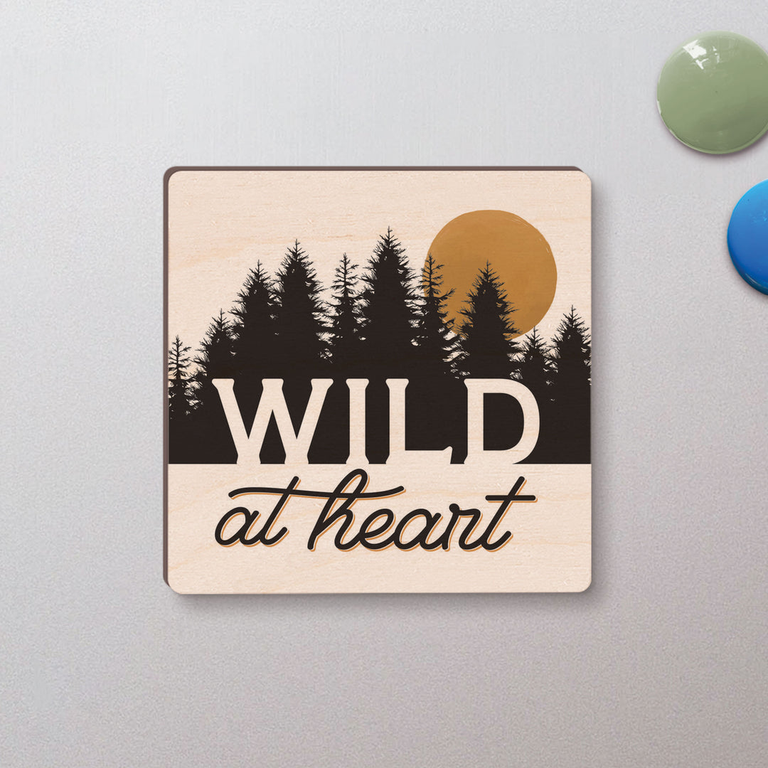 Wild at Heart Maple Veneer Magnet