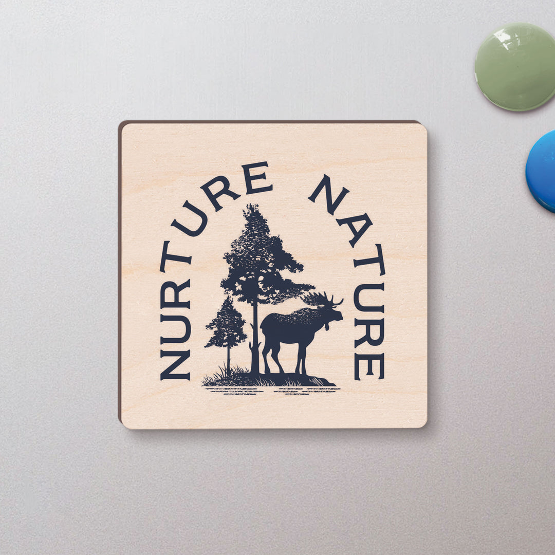 Nurture Nature Maple Veneer Magnet