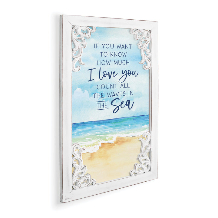 Count All The Waves in The Sea Ornate Framed Art