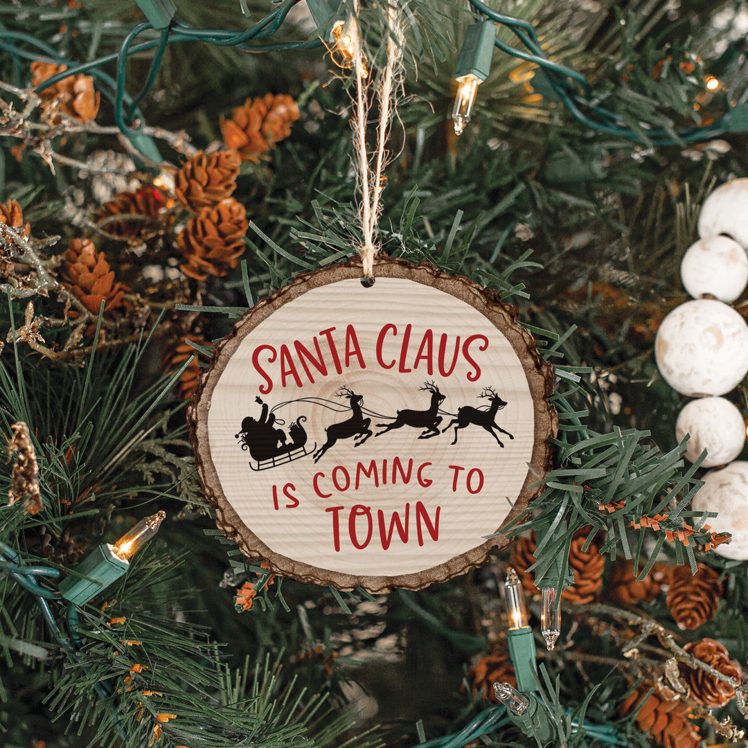 Santa Claus Is Coming To Town Barky Ornament