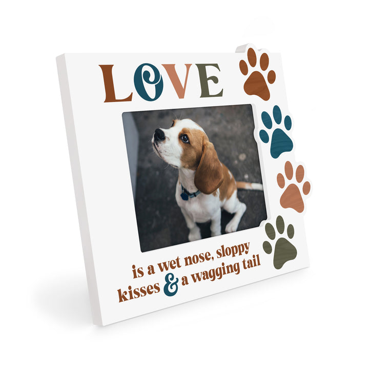 Love Is A Wet Nose, Sloppy Kisses And A Wagging Tail Photo Frame