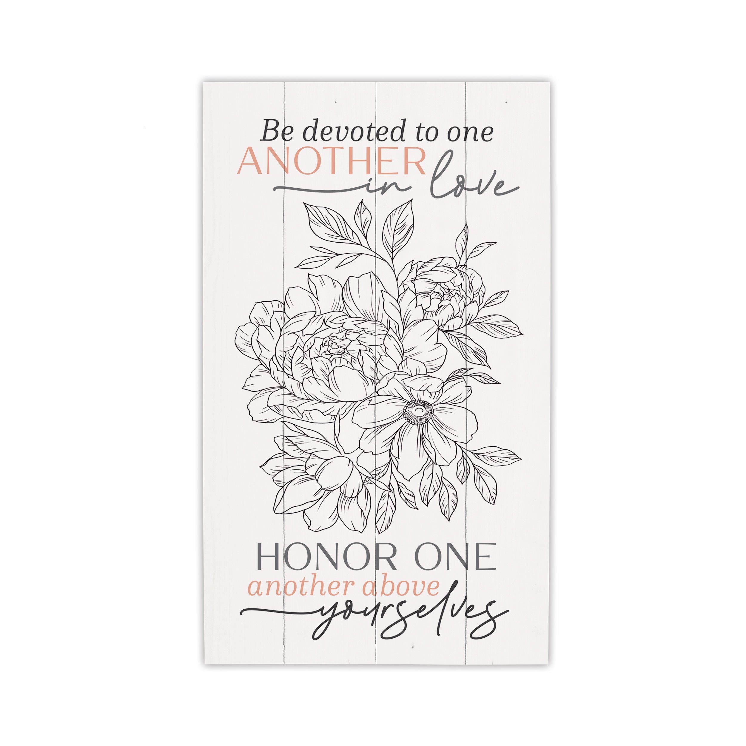 **Be Devoted To One Another In Love Honor One Another Pallet Décor
