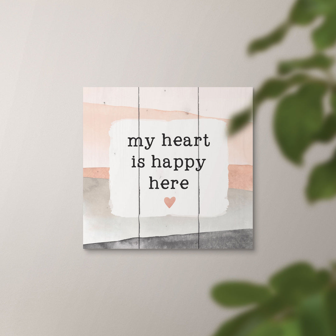My Heart Is Happy Here Pallet Décor