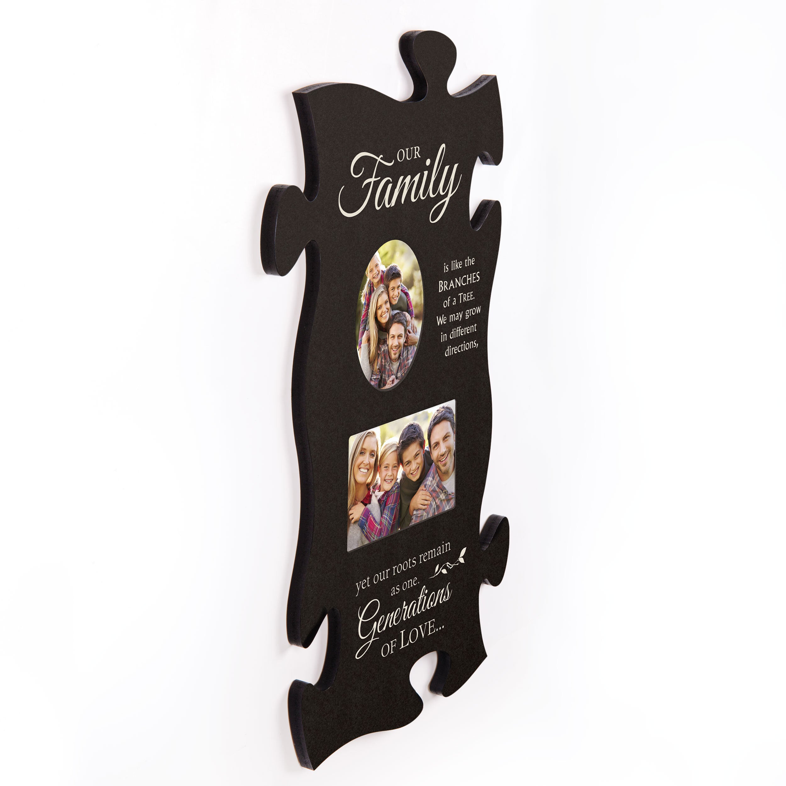 Our Family Puzzle Piece Photo Frame