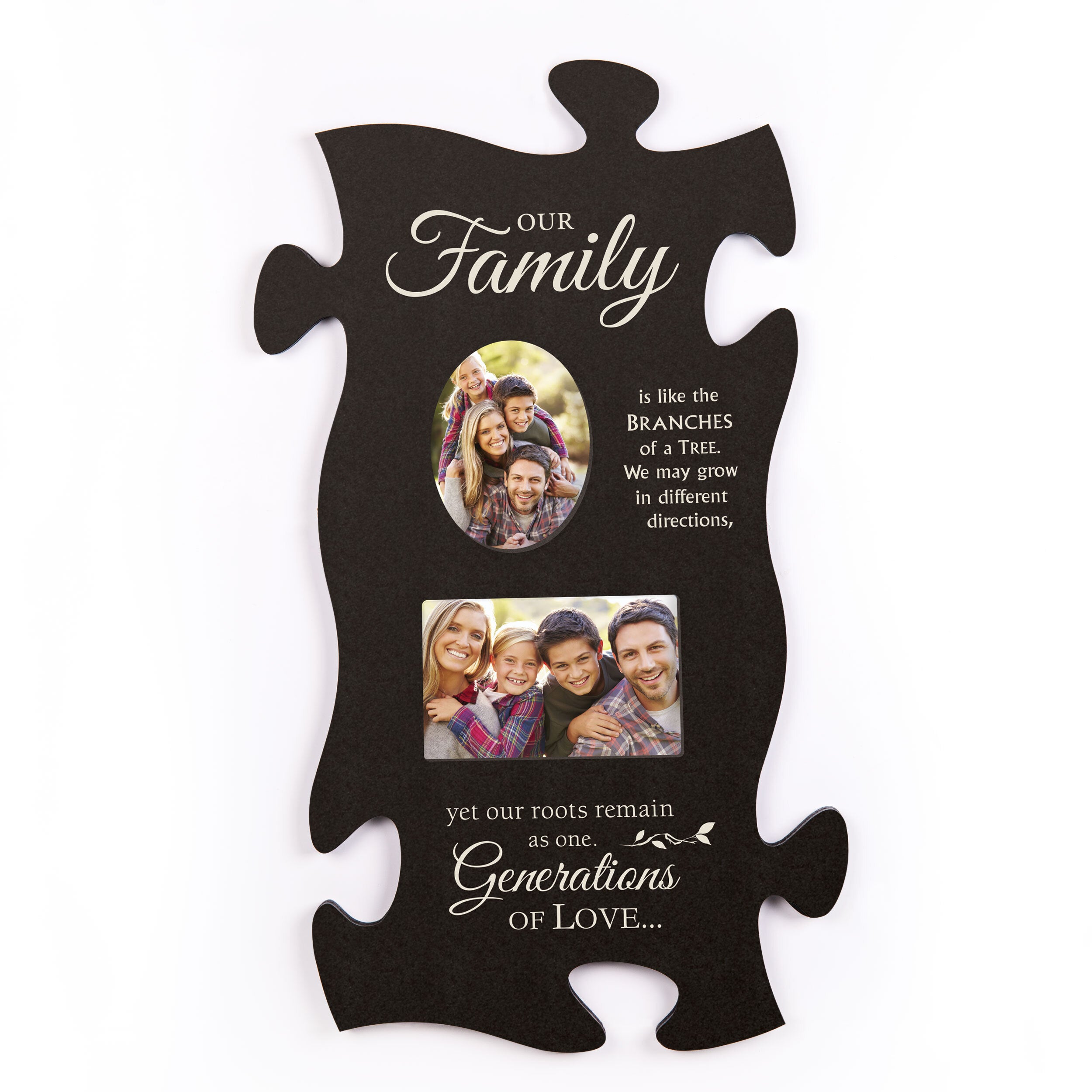 Our Family Puzzle Piece Photo Frame