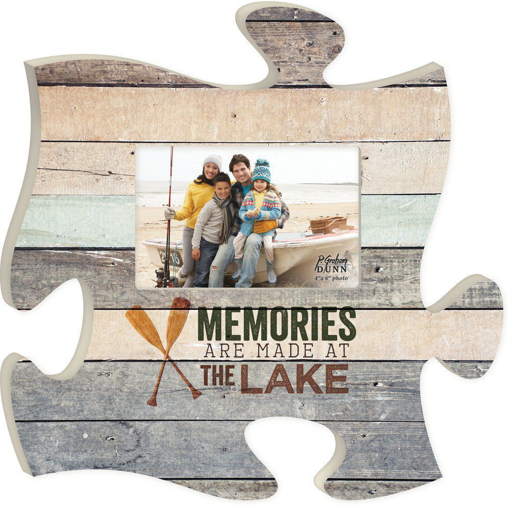 Lake Puzzle Piece Photo Frame (4x6 Photo)