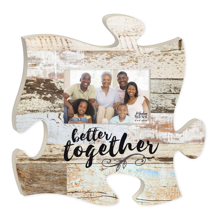 Better Together Puzzle Piece Photo Frame (4x6 Photo)