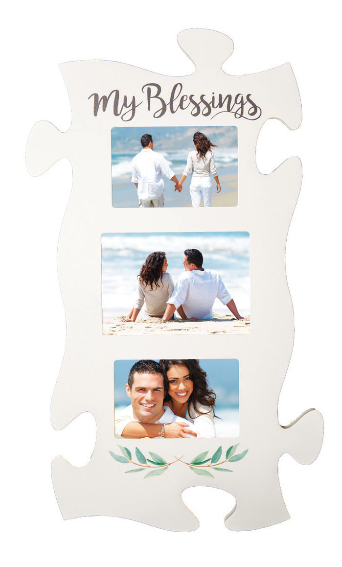 My Blessings Puzzle Piece Photo Frame