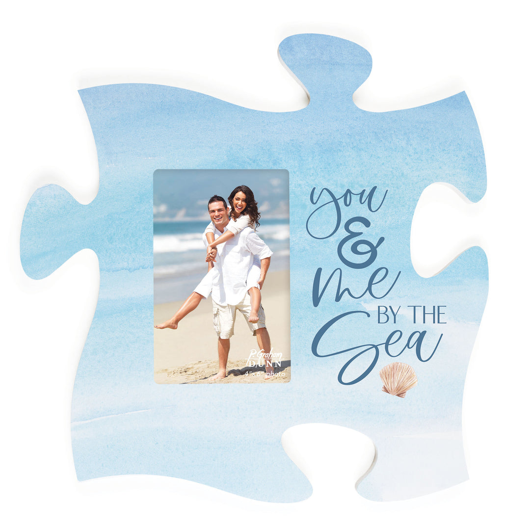 You And Me By The Sea Puzzle Piece Photo Frame (4x6 Photo)
