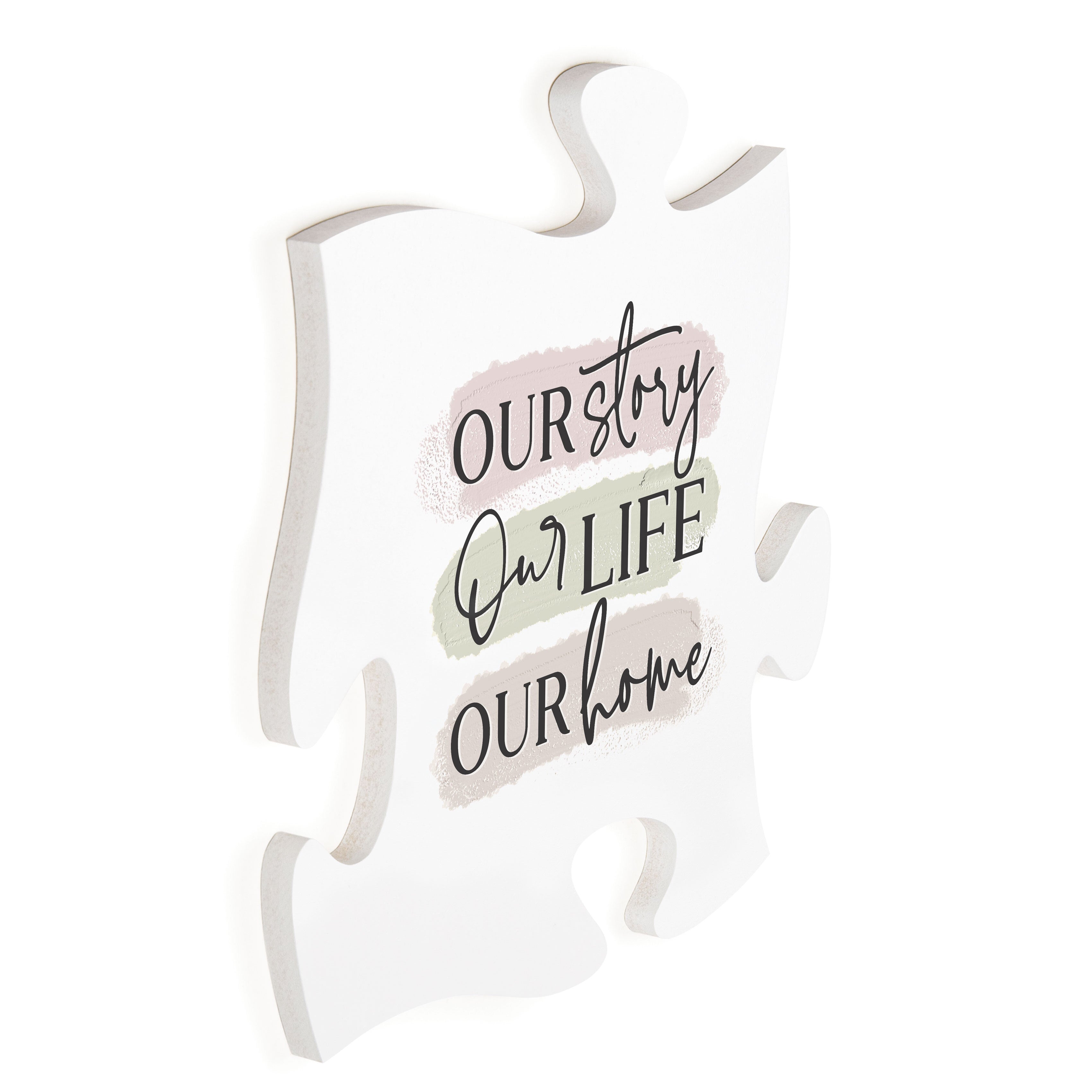 **Our Story Our Life Our Home Puzzle Piece Décor