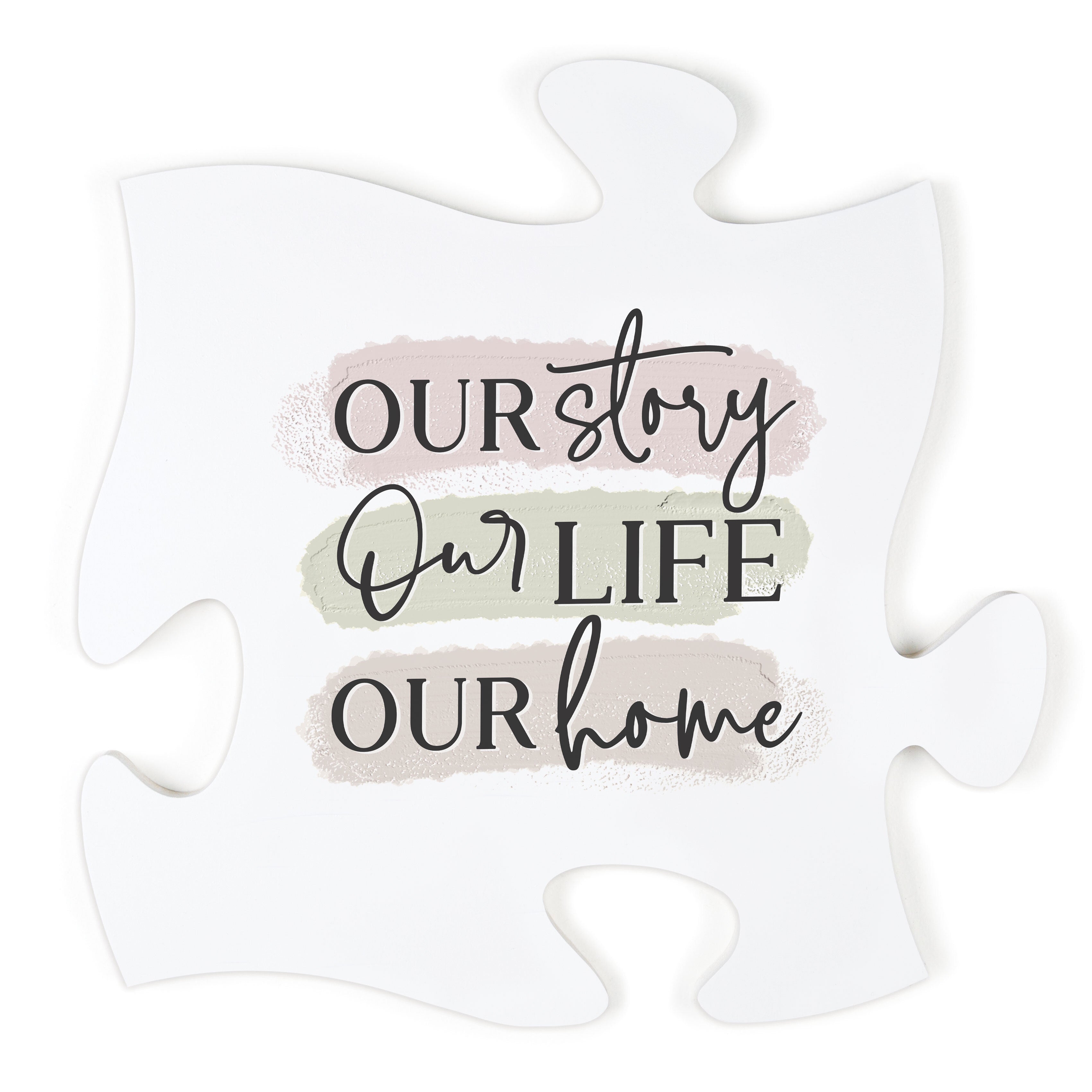 **Our Story Our Life Our Home Puzzle Piece Décor