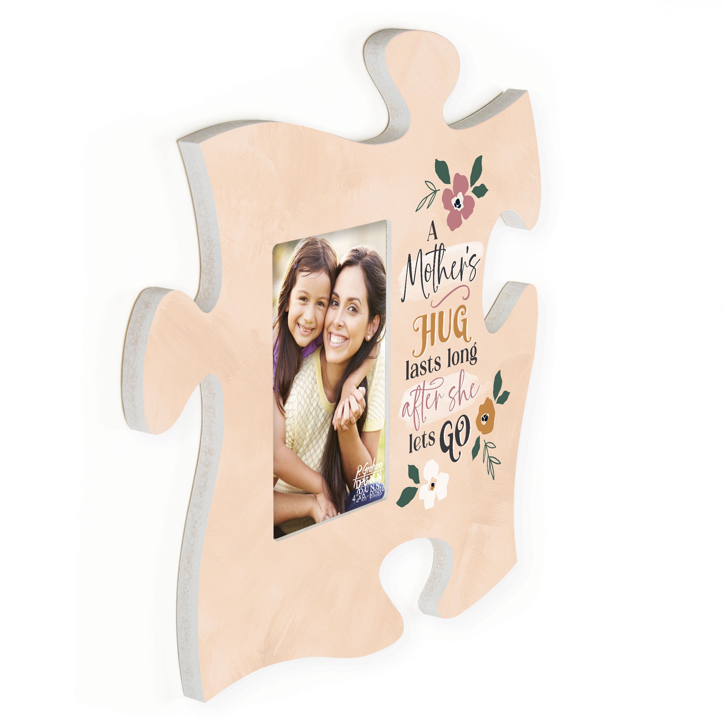 **A Mother's Hug Puzzle Piece Photo Frame (4x6 Photo)