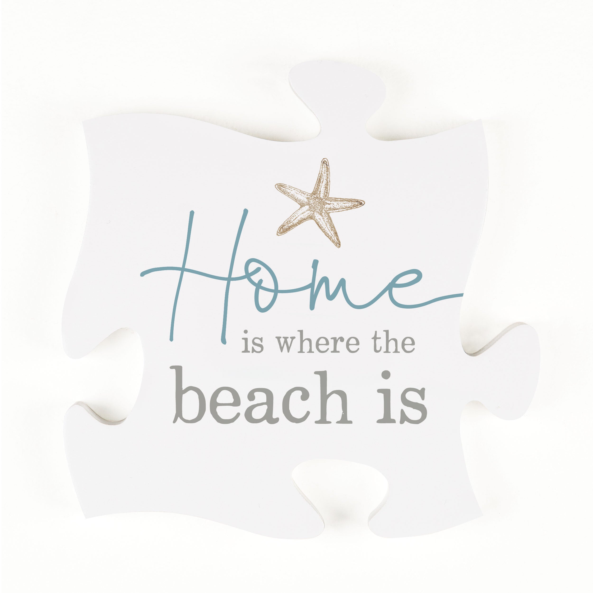 Home Is Where The Beach Is Mini Puzzle Piece Décor