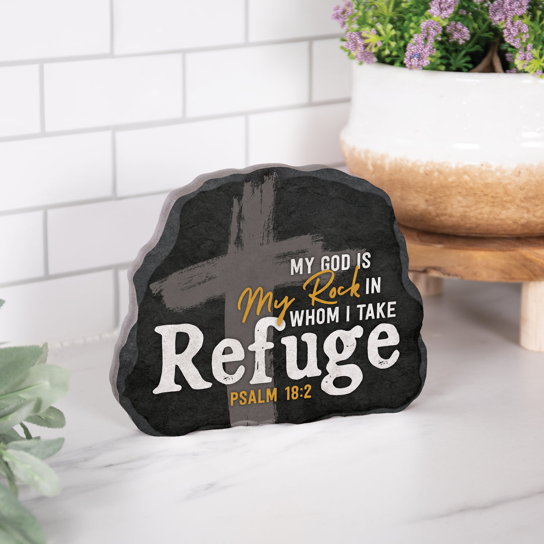 My God Is My Rock In Whom I Take Refuge Shape