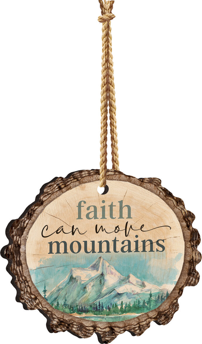 Faith Can Move Mountains Barky Hanging Sign