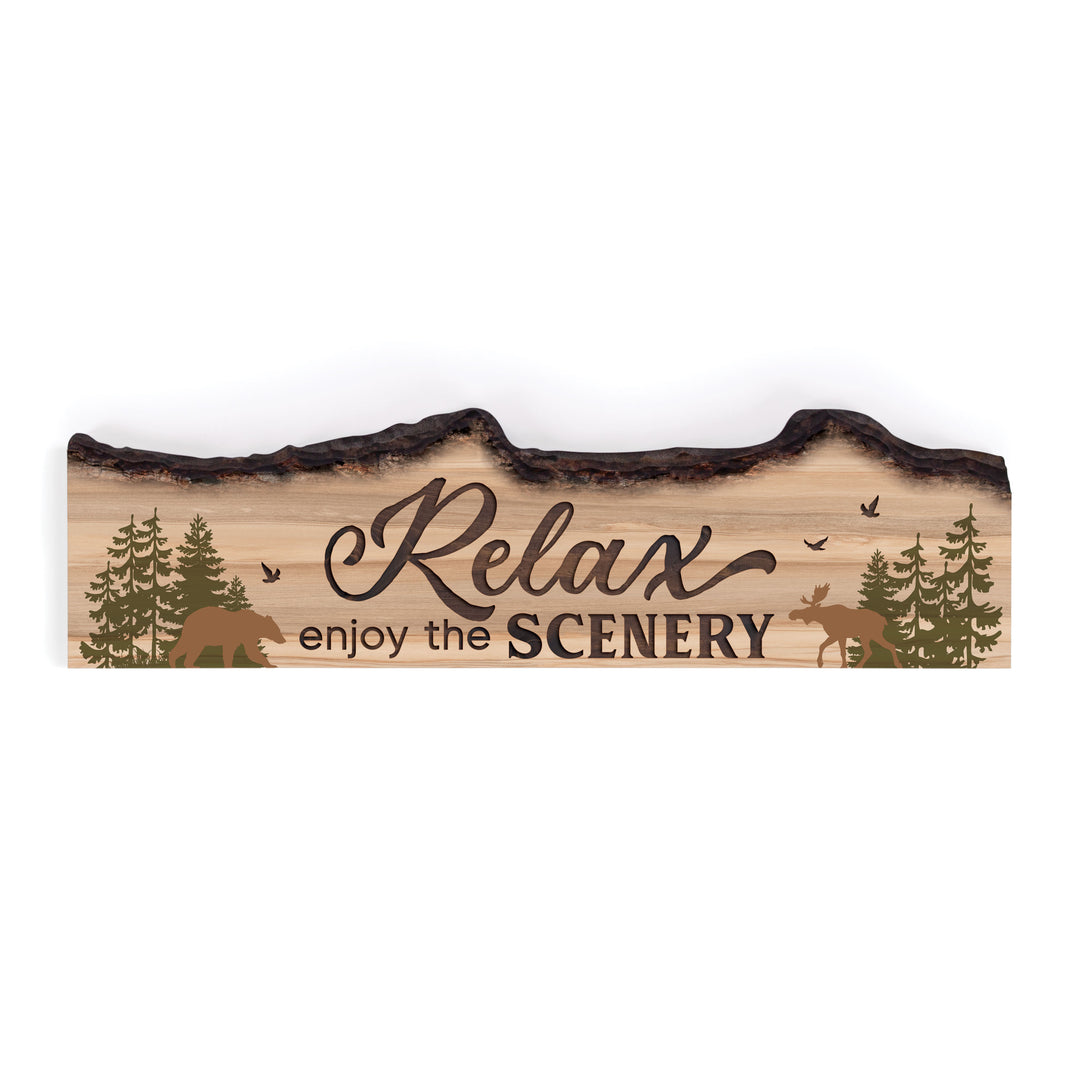 Relax And Enjoy The Scenery Barky Sign