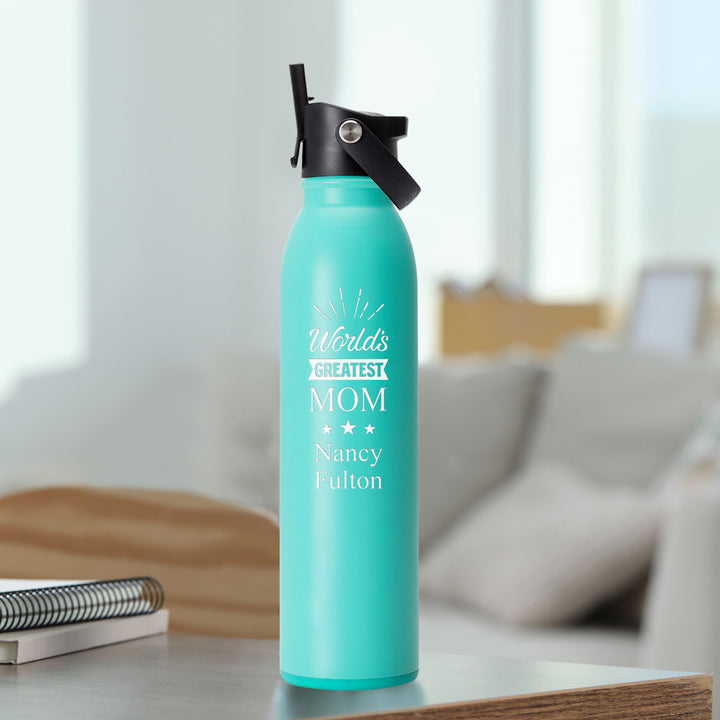 Personalized Swig Aqua Flip + Sip Water Bottle (20oz)