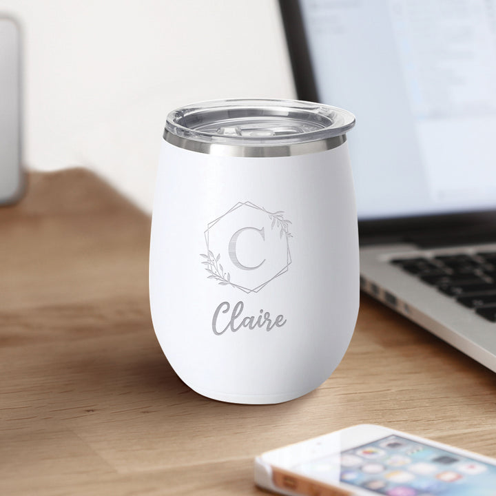 *Personalized Swig White Stemless Cup (14oz)