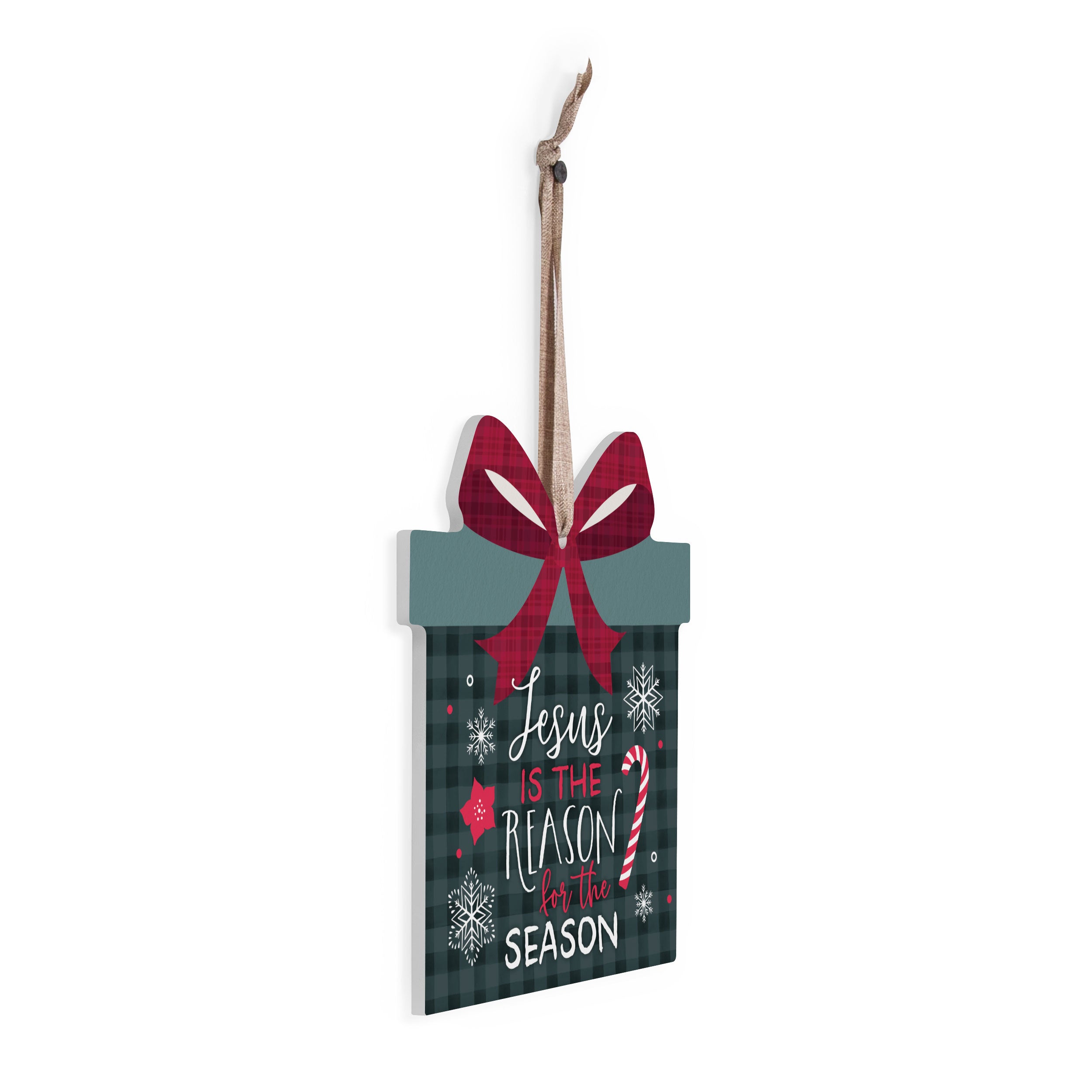 *Jesus Is The Reason For The Season Present Hanging Sign