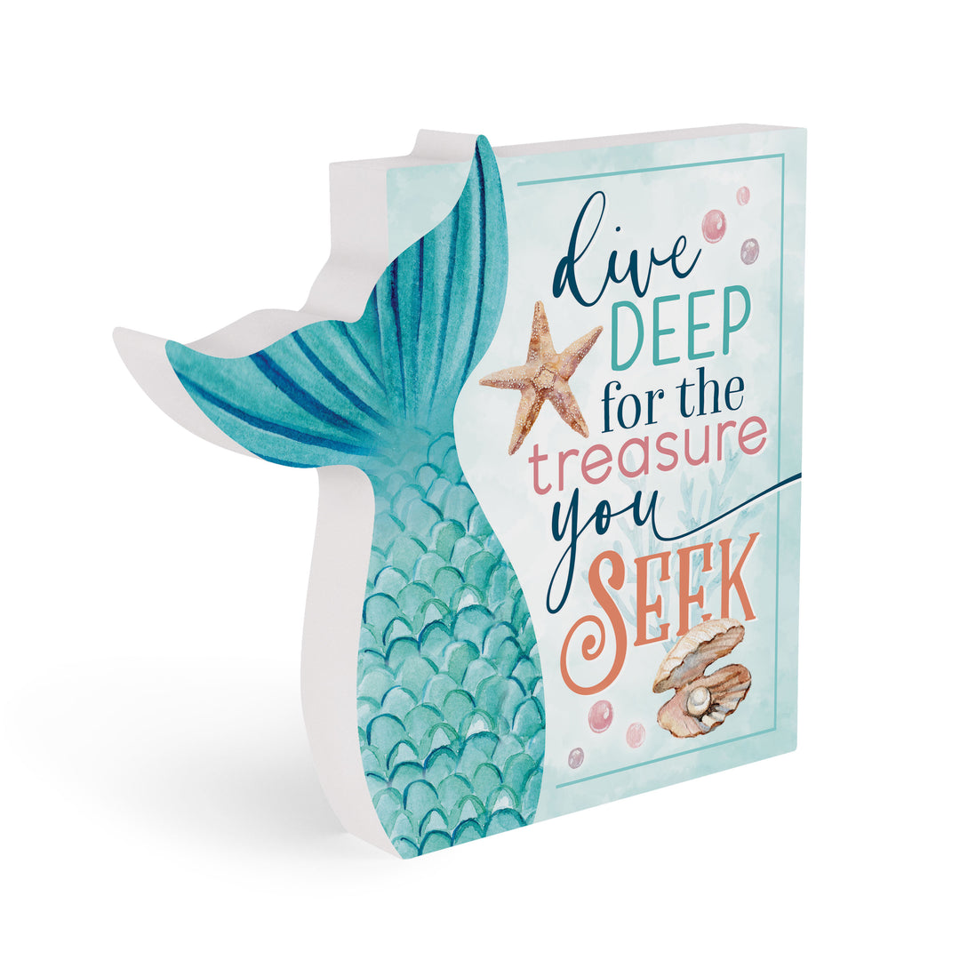 Dive Deep For The Treasure You Seek Mermaid Tail Shape Décor